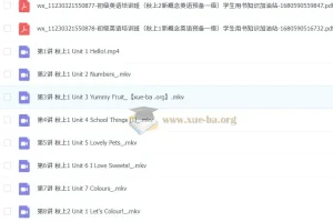 【2023秋上幼升一】小学英语 一年级 新概念英语 预备一级 闫舒月