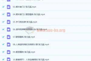 2023高二生物 张元振 a+全年班更新16讲