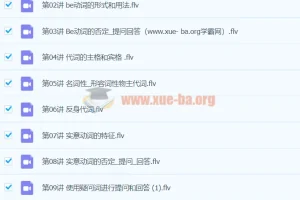小学英语语法入门 50课视频讲解