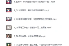 《B站付费课程 – 零基础上手Procreate》（完结）[MP4]