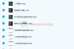 初中数学 施佳辰施老板 2020寒 初二数学寒假班课程 7讲带讲义完结