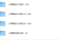 《小野英语解词》高中版＋大学版课程[MP4]