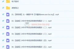 谭清军物理 2024初三中考物理冲刺密训班