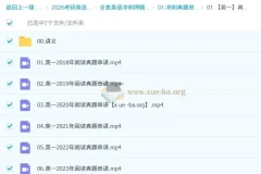 2026全意考研英语冲刺真题串讲