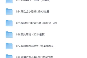 《最新热门抖音付费课程合集》[MP4][150GB]