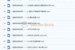 高一物理 大招视频救命包 必修一基础篇