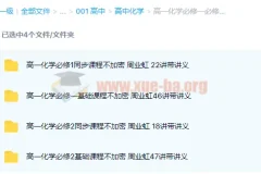 高中化学 高一化学必修一必修二同步基础课程133讲带讲义