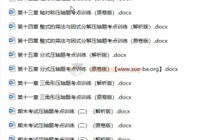 2023初中数学七八九年纪同步压轴题攻略刷题集（人教版）