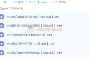 【完结】【2024中考】中考语文复习冲刺