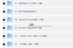 Hello Carrie自然拼读（192集视频+音频+练习册）