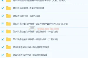 【15讲】[全]初三新生化学暑假班（预习领先班） 陈谭飞