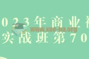 2023年商业视觉实战班第70期