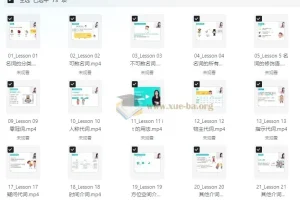 雪梨老师中高级英语语法课 (72节)