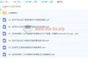 2024高一政治 周峤矞政治 暑假班