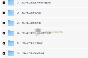 2024年最新二建资料精整大合集