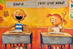 英语儿童绘本故事《大卫上学去》PPT