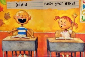 英语儿童绘本故事《大卫上学去》PPT