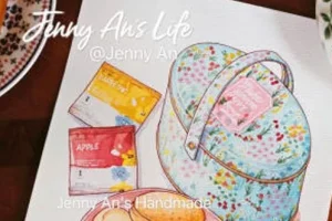Jenny An水彩插画中级复古包装系列