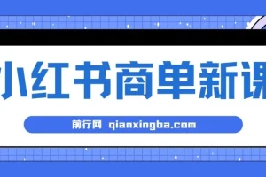 小红书商单,最强蓝海项目！长期稳定，7天变现，商单分配，月入过万