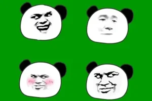 现代沙雕动画绿幕人物素材合集