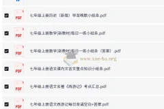 2025版初中7-9年级上下册各科早背晚默小纸条(1.1GB)