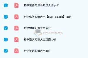 初中基础知识大全 PDF