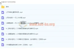 2023初中数学 王亮亮 初三数学秋季