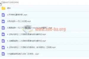 2023初中数学 王亮亮 初三数学秋季