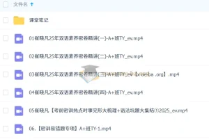 崔晓凡 2025 初三英语中考英语密训班