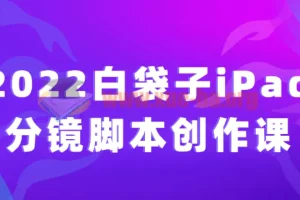 2022白袋子iPad分镜脚本创作课