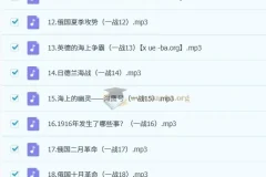 王芳讲一战二战音频课