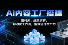 AI内容工厂搭建：语料库、爆款拆解、自动化工作流，解放创作生产力