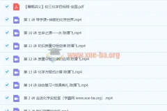 2020暑初二升初三【化学】（全国版）陈潭飞