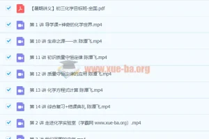 2020暑初二升初三【化学】（全国版）陈潭飞