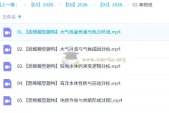 林潇 2026高三高考地理 二轮寒假班 更新中