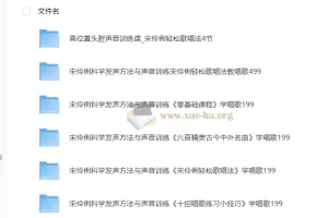 宋伶俐老师声乐课程合集