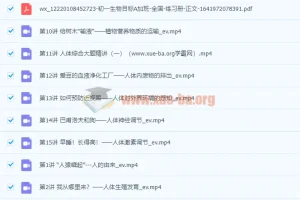 2022初中生物 初一生物春季 全国版A加 张雨桐【完结】