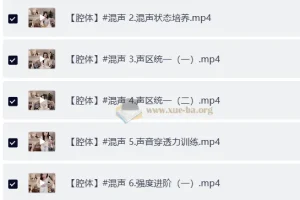 卷卷老师流行声乐课训练营 77GB