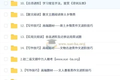 孙清珍 初中语文 初二语文读写素养培训班（秋下·全国版·A+）