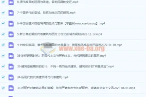 王受之教授：世界建筑史（现代篇）完结36集