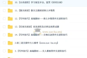 孙清珍 初中语文 初二语文读写素养培训班（秋下·全国版·A+）
