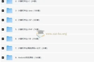 1900套(18.9G)计算机专业毕设项目代码资料大合集