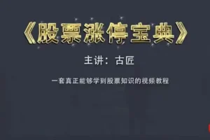 古匠 股票涨停宝典：高级炒股课程