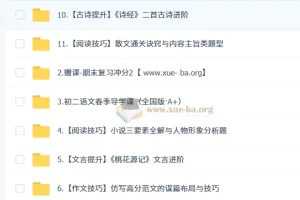 孙清珍 初中语文 初二语文读写素养培训班（春上·全国版·A+）