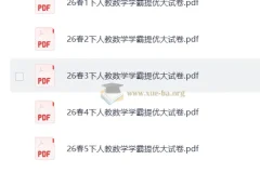 2026春小学数学 学霸提优大试卷 1-6年级下册（人教版）