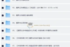 播音主持课程伪声伪音声音教学习普通话培训配音实用教程视频网课
