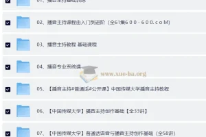 播音主持课程伪声伪音声音教学习普通话培训配音实用教程视频网课