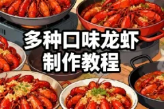 多种口味龙虾制作配方技术教程v开店家用必备