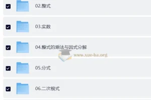 秒懂 初中全套数学（唐老师数学课堂）