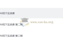 AI线下实战课 1-3期